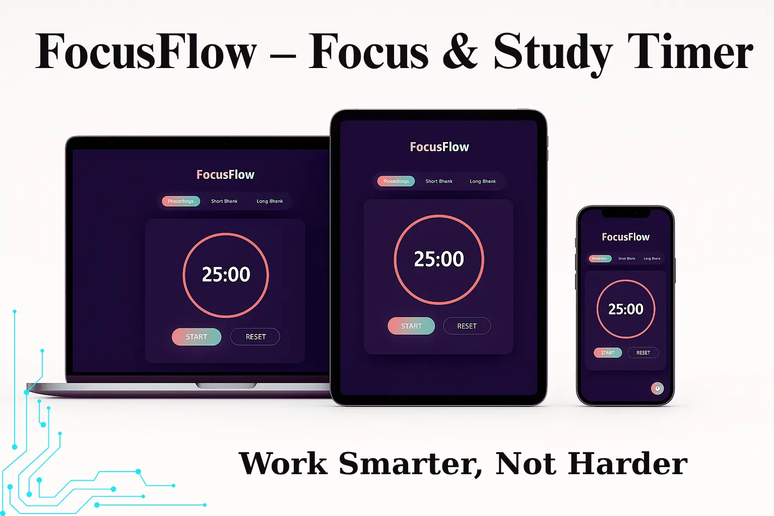 FocusFlow – Focus & Study Timer App